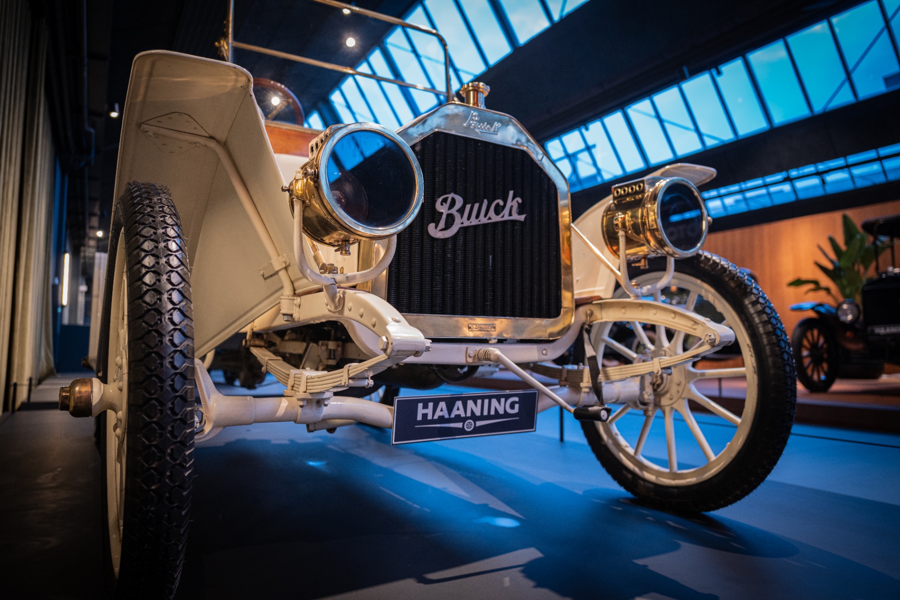 Detalje af en klassisk bil i Haaning Collections samling